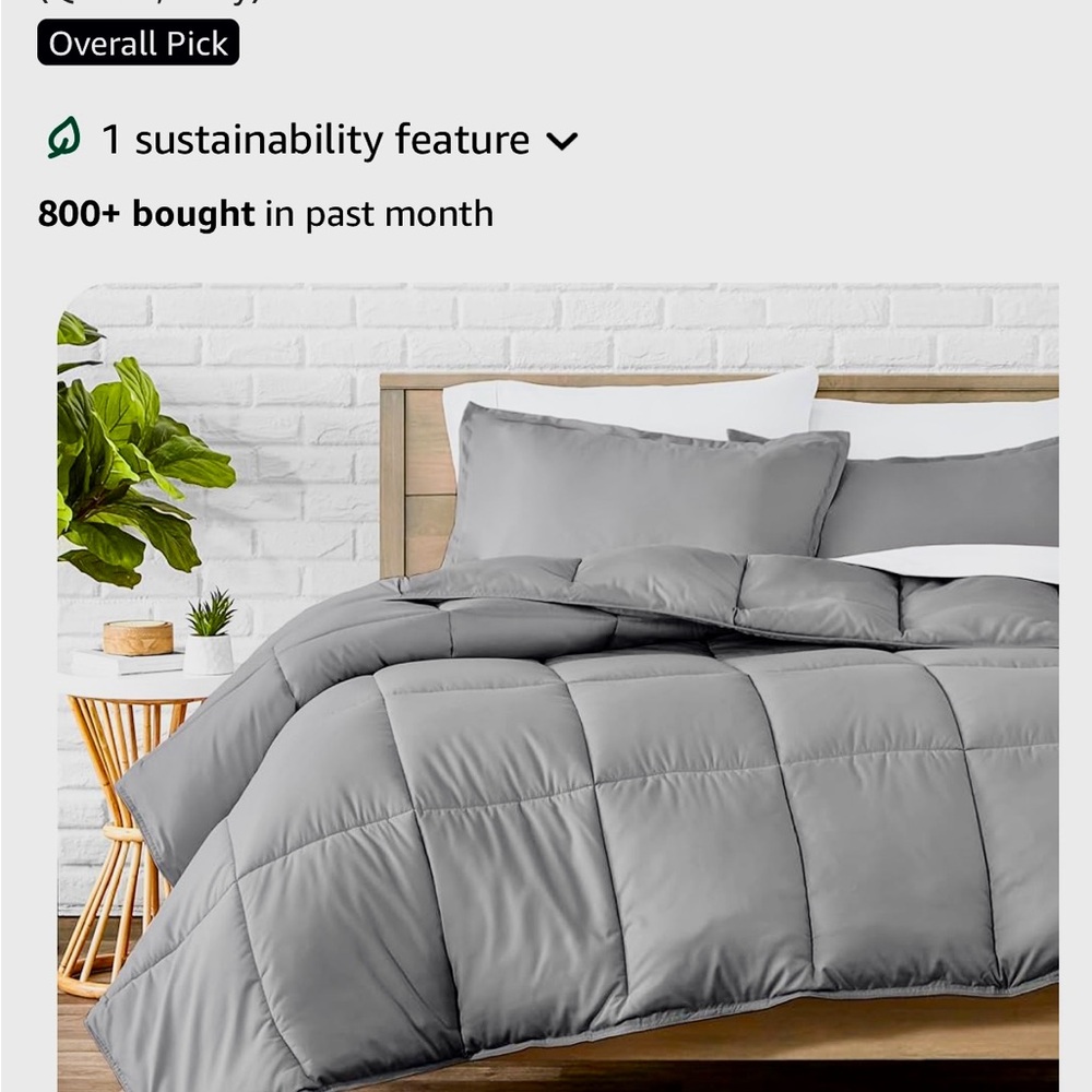 Gray Comforter Set